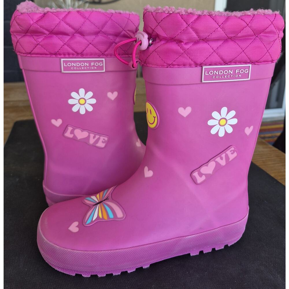 London Fog Toby Girls Pink Boots Size 2